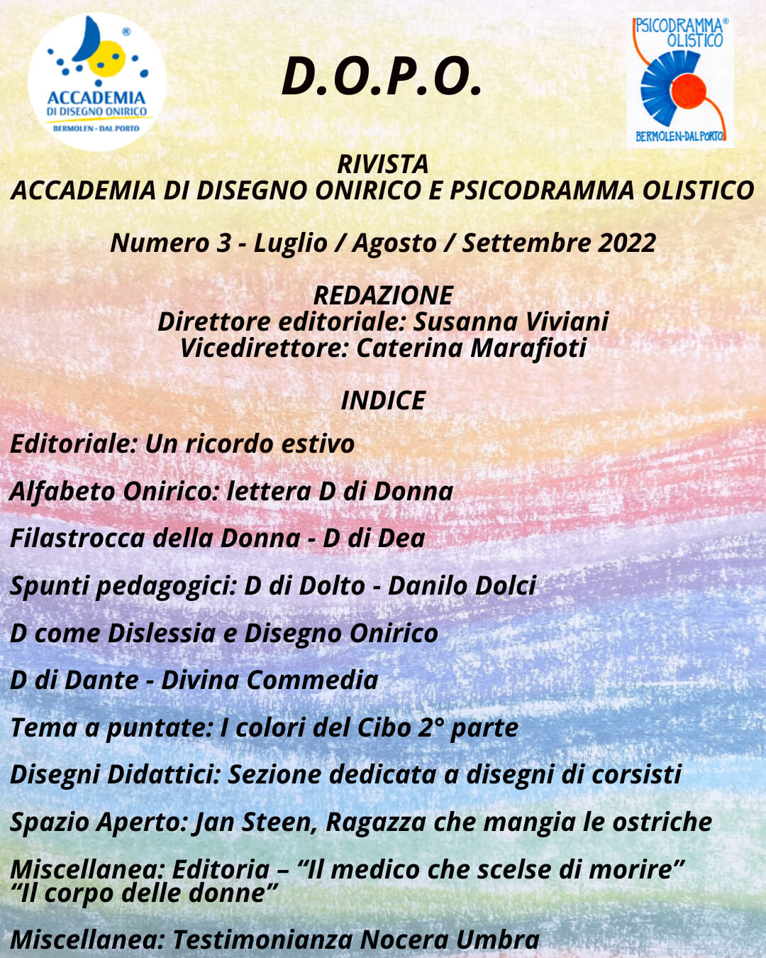D.O.P.O. n° 3 - Luglio / Agosto / Settembre 2022