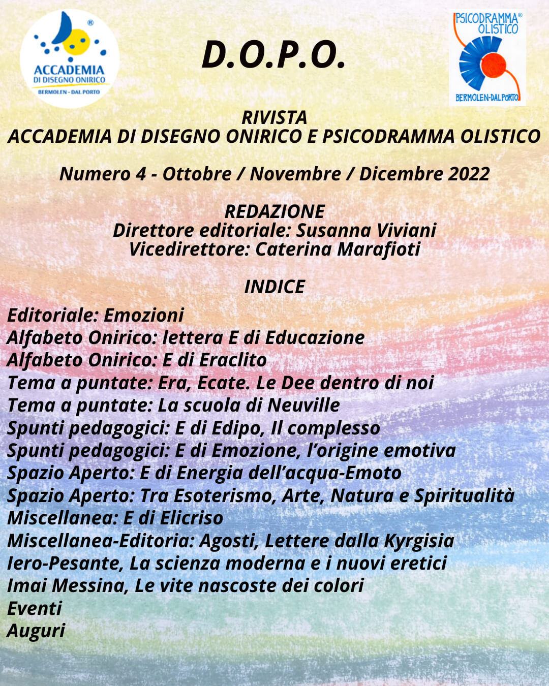 D.O.P.O. n° 4 - Ottobre / Novembre / Dicembre 2022