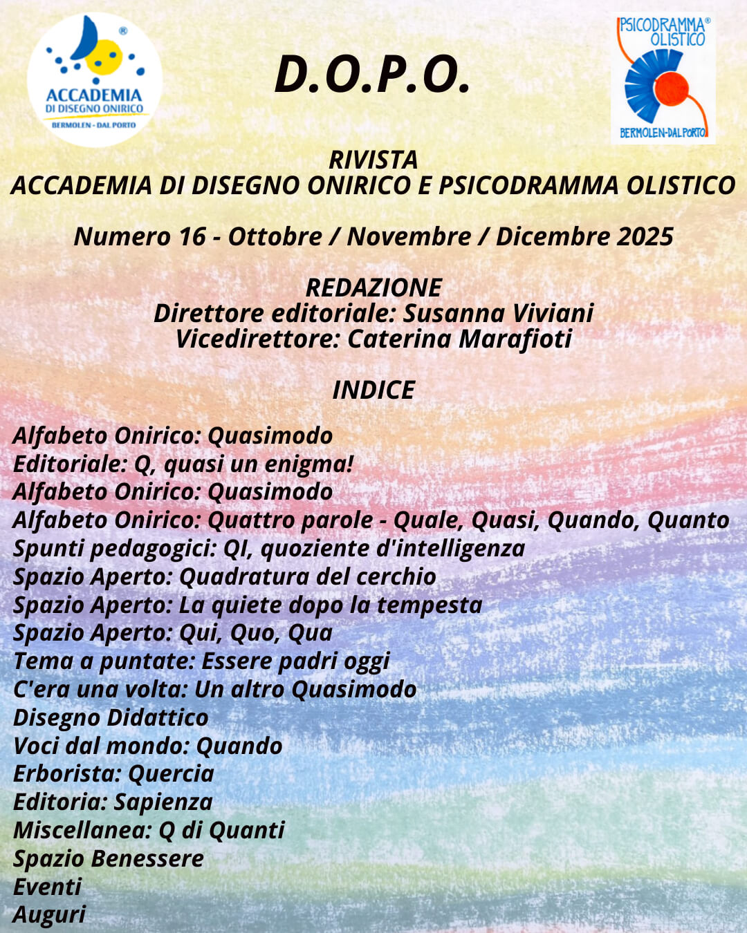 D.O.P.O. n° 16 - Ottobre / Novembre / Dicembre 2025